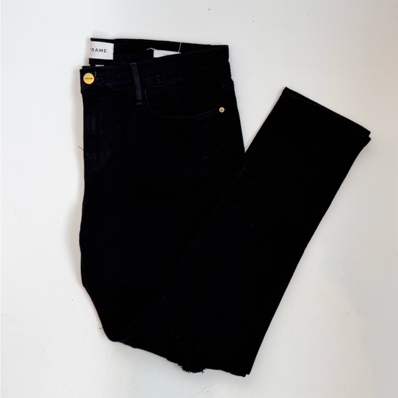 Frame Denim Denim - Frame Le Garcon Jeans in Film Noir Drive Size 29